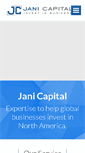 Mobile Screenshot of janicapital.com